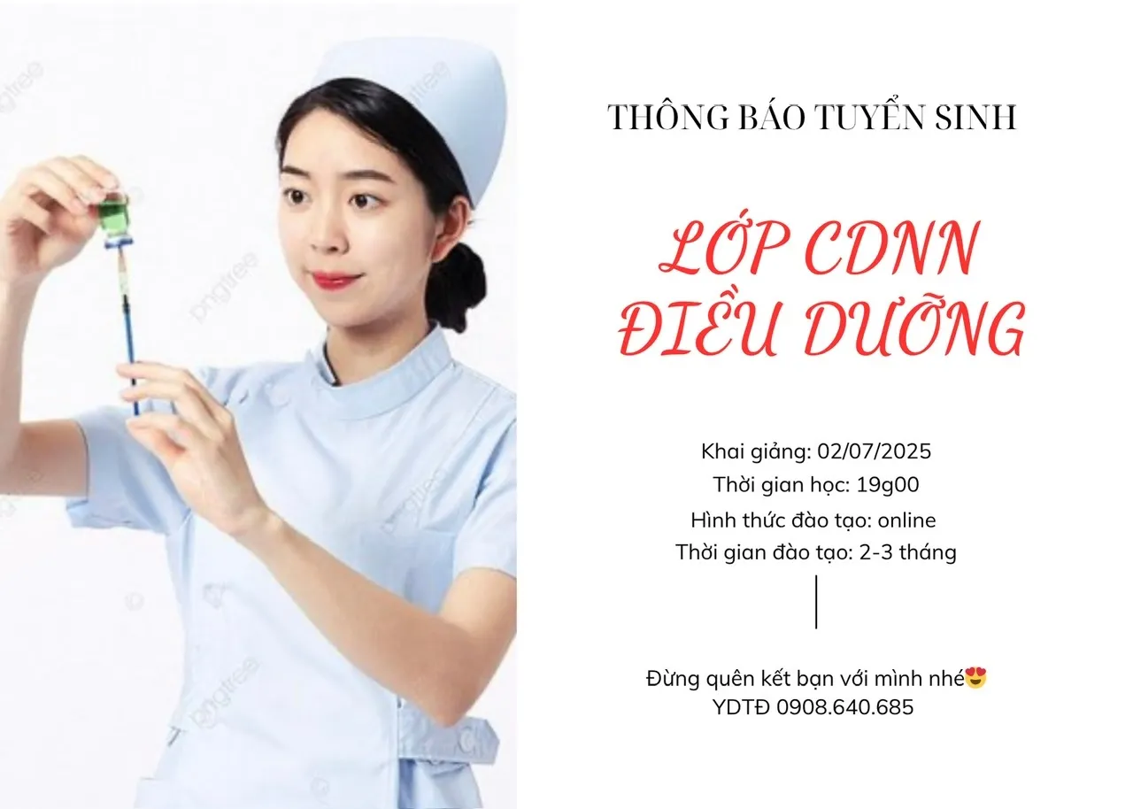 LỚP BỒI DƯỠNG CDNN ĐIỀU DƯỠNG
